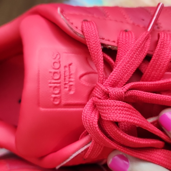 Adidas Originals Superstar Sneakers Red Size M8 W9 2016 collection Retro - Picture 9 of 13